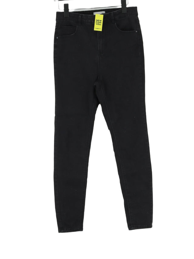 Pimkie Women's Jeans UK 10 Black Cotton with Elastane, Polyester, Viscose
