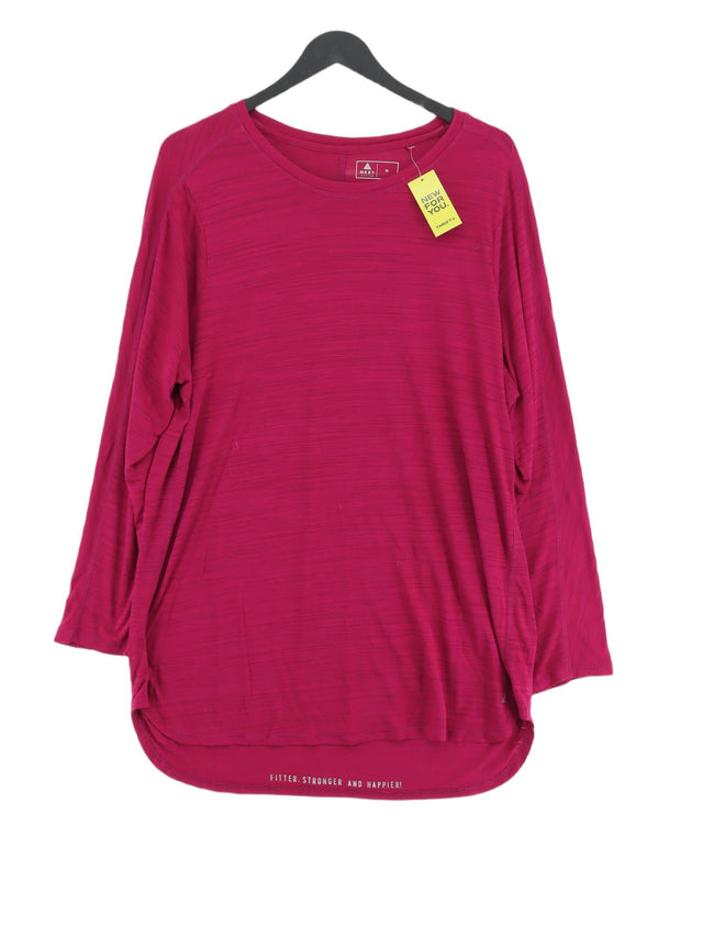 Next Women's Top XL Purple Polyester with Viscose
