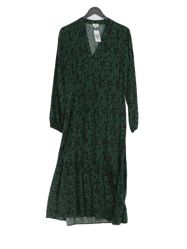An'ge Women's Midi Dress M Green 100% Viscose