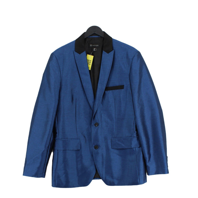 International Concepts Men's Blazer M Blue Polyester with Rayon