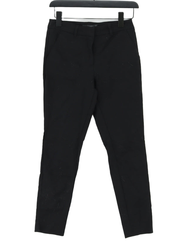 Glassons Women's Suit Trousers UK 6 Black Cotton with Elastane, Nylon