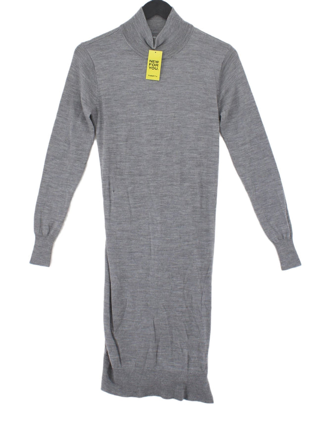 Gant Women's Midi Dress XS Grey 100% Wool