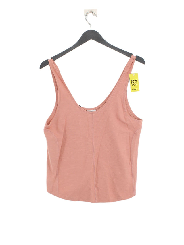Gymshark Women's T-Shirt S Pink Cotton with Elastane