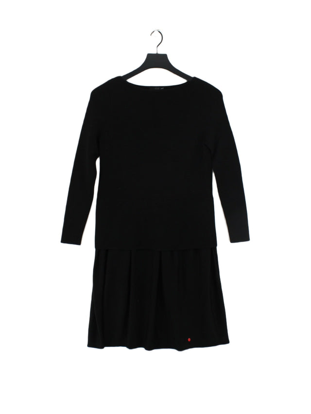 COS Women's Midi Dress XS Black 100% Wool