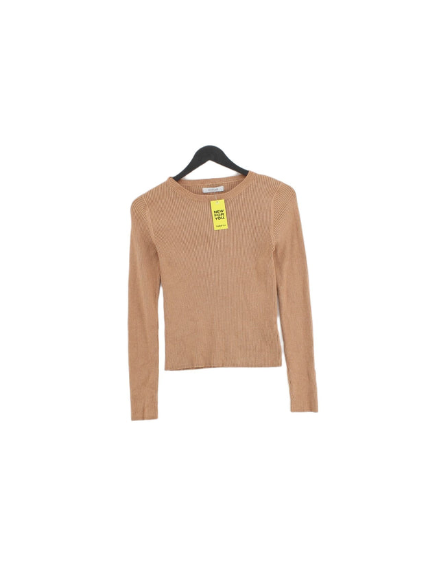 Reserved Women's Jumper S Tan Viscose with Polyamide