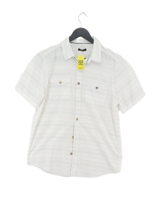 M&Co Men's Shirt S White 100% Cotton
