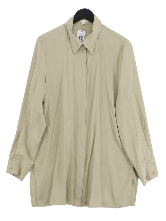 COS Women's Shirt UK 16 Green 100% Lyocell Modal