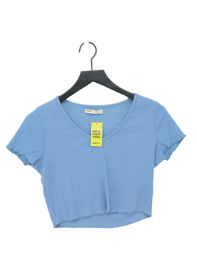 Pull&Bear Women's Top L Blue 100% Other