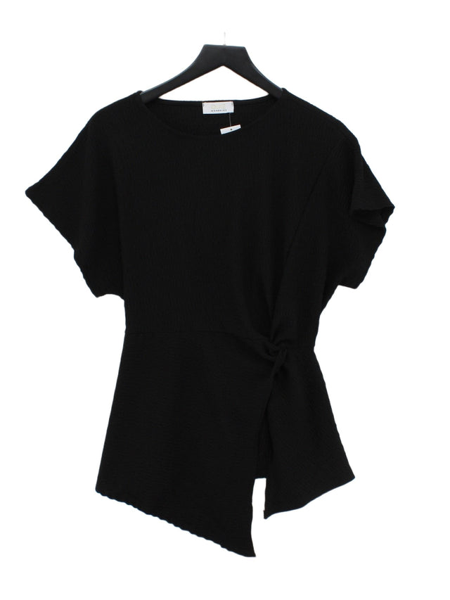Quiz Women's Blouse UK 16 Black Polyester with Elastane