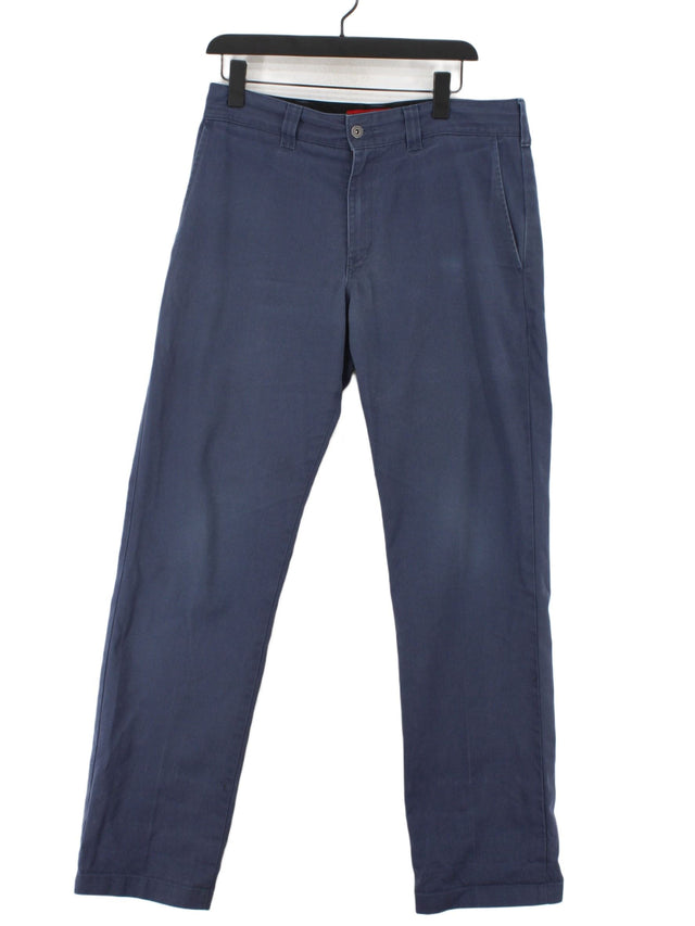 Dickies Men's Trousers W 33 in; L 34 in Blue 100% Polyester