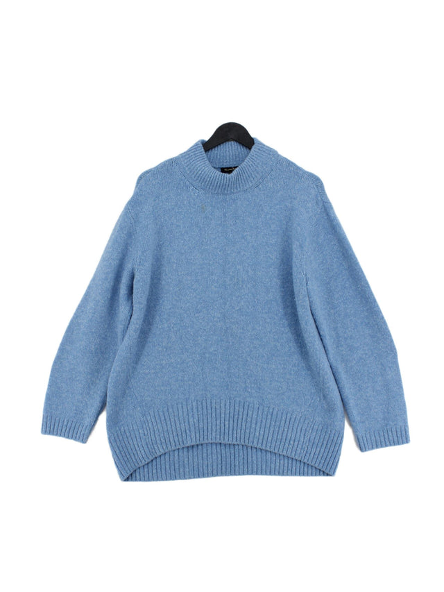 Massimo Dutti Women's Jumper L Blue 100% Other