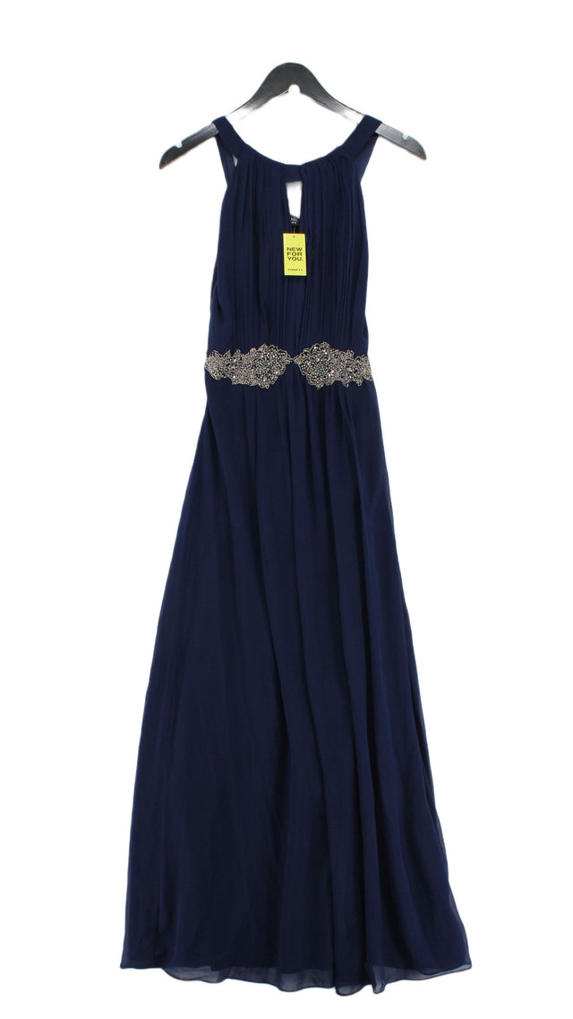 Little Mistress Women's Maxi Dress UK 10 Blue Polyester with Elastane