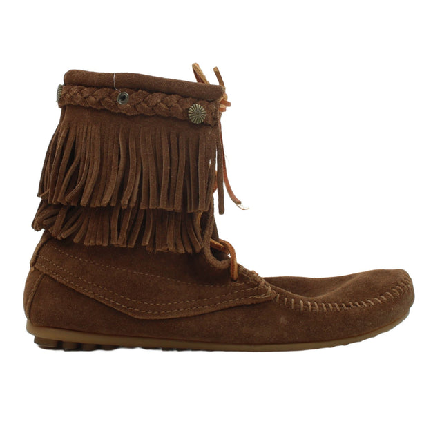 Moccasin Women's Boots UK 7 Brown 100% Other