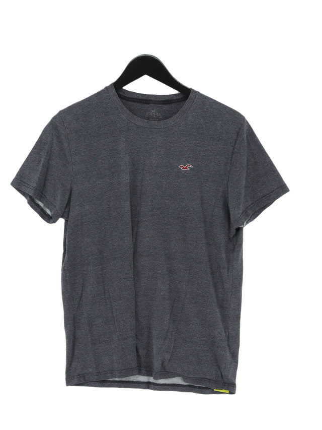 Hollister Men's T-Shirt S Grey 100% Cotton