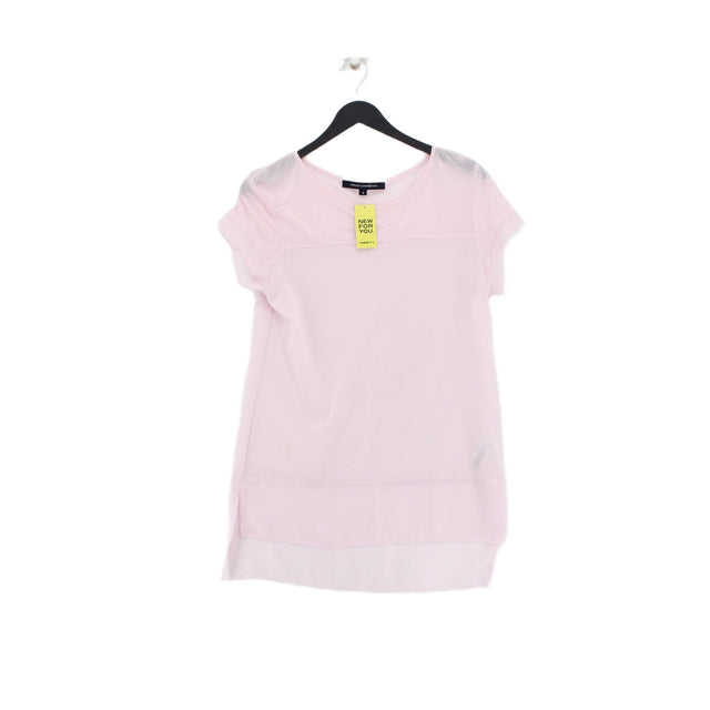 French Connection Women's Blouse S Pink Polyester with Other