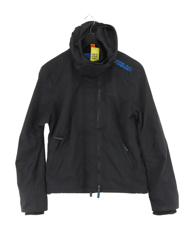 Superdry Women's Coat M Black Nylon with Polyamide, Polyester