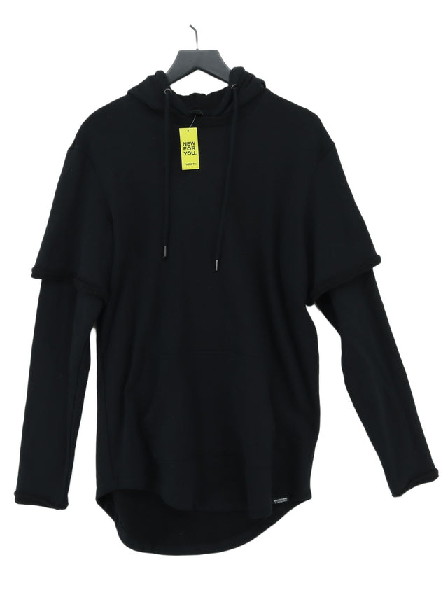 Brooklyns Own Men's Hoodie L Black Cotton with Polyester