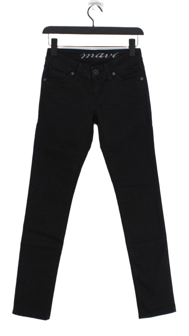 Mavi Women's Jeans W 25 in; L 32 in Black Cotton with Elastane