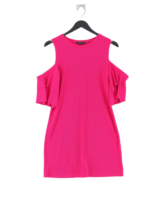 Bershka Women's Midi Dress M Pink 100% Other