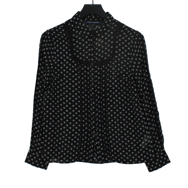 French Connection Women's Shirt S Black 100% Polyester