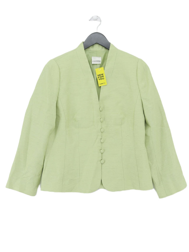 Eastex Women's Blazer UK 10 Green Viscose with Polyester