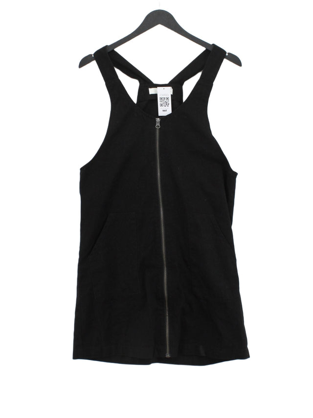 JDY Women's Midi Dress UK 6 Black 100% Cotton