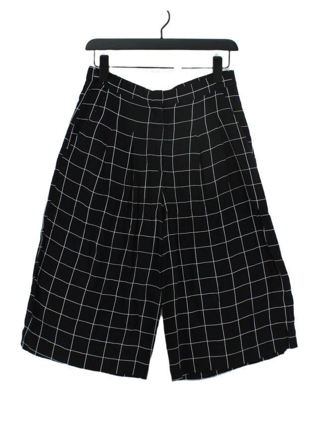 Monki Women's Trousers UK 8 Black 100% Viscose
