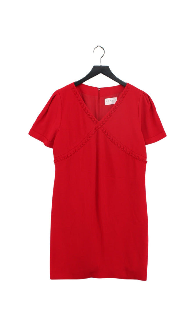 Damsel In A Dress Women's Midi Dress M Red 100% Polyester