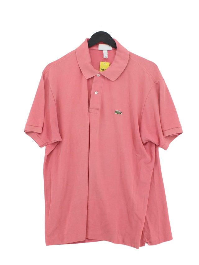 Lacoste Women's Polo XXL Pink 100% Cotton