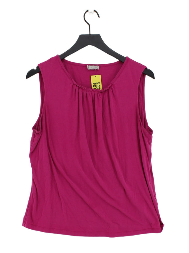 Hobbs Women's Top XL Pink Viscose with Elastane