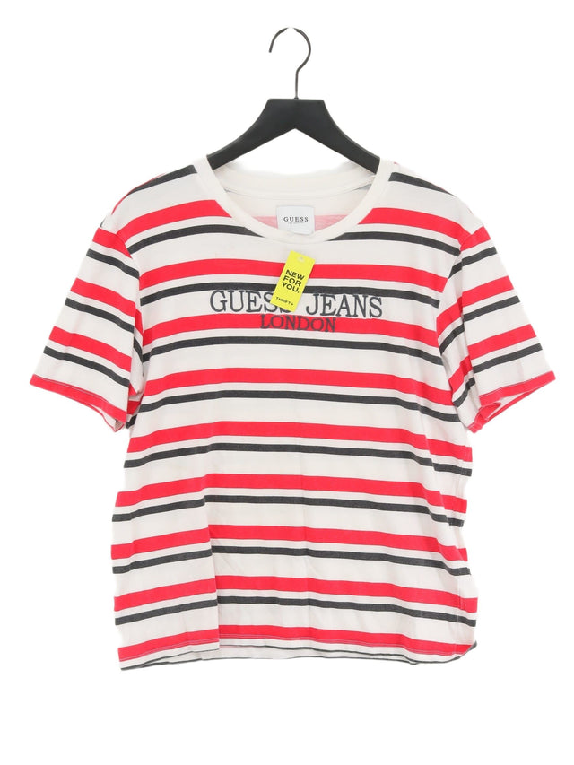 Guess Men's T-Shirt M Red 100% Other
