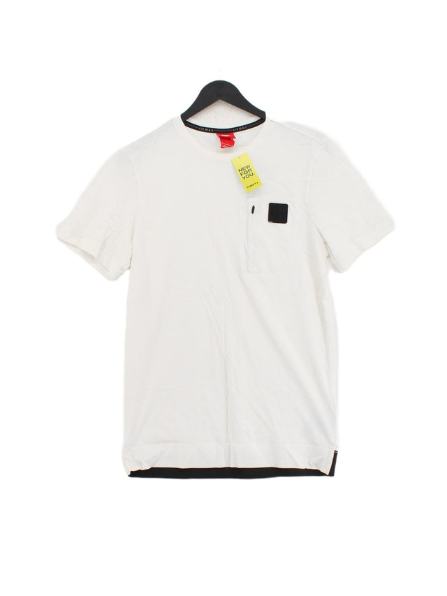 Nike Men's T-Shirt M White 100% Cotton