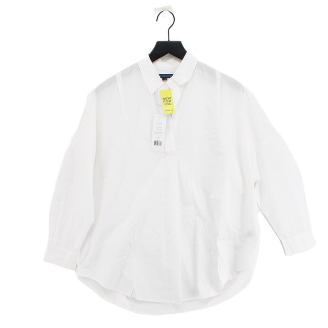 French Connection Men's Shirt S White 100% Cotton