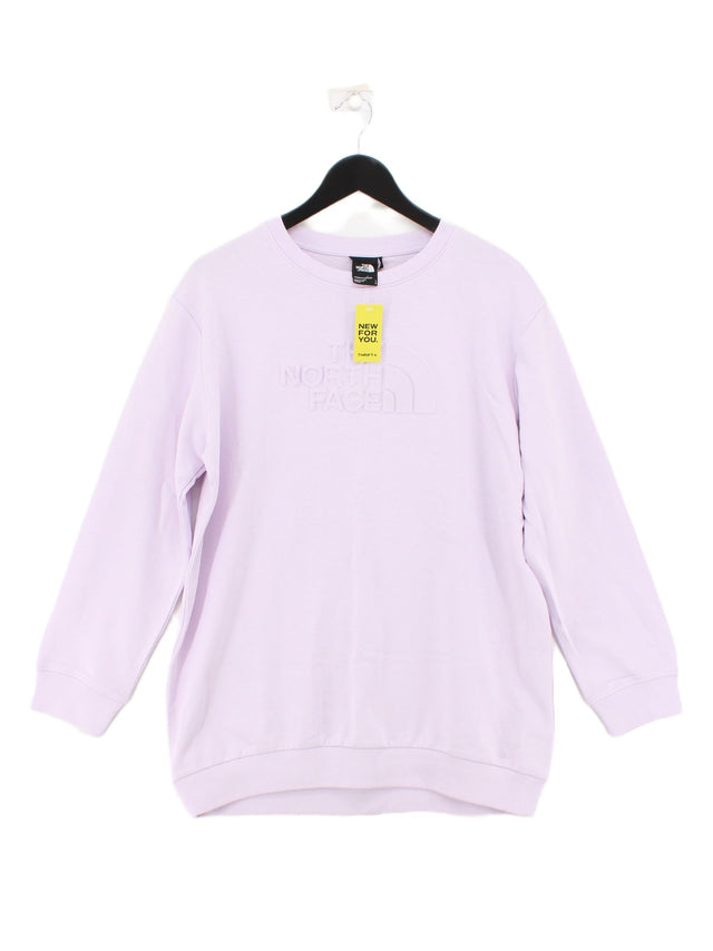 The North Face Women's Jumper L Purple 100% Cotton