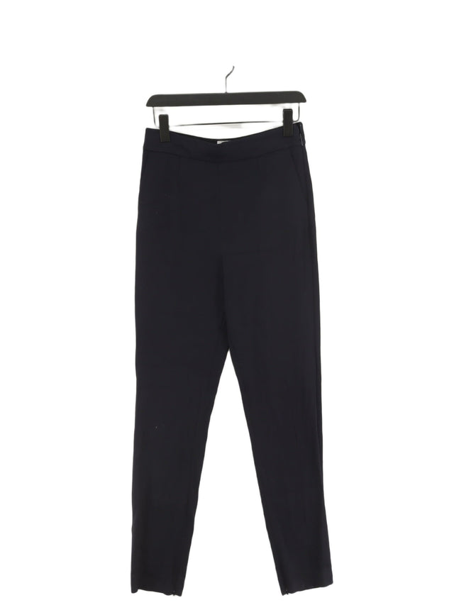 Reiss Women's Trousers UK 10 Black Other with Polyester, Viscose