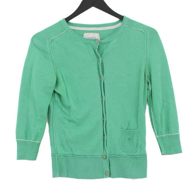 Mantaray Women's Cardigan UK 8 Green 100% Cotton