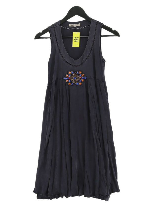 Jigsaw Women's Midi Dress S Black 100% Lyocell Modal