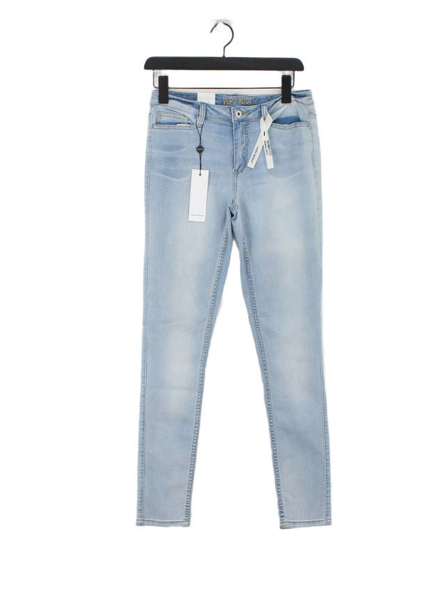 Vero Moda Women's Jeans W 29 in Blue Cotton with Elastane, Polyester