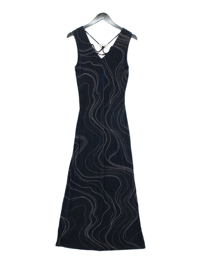 Joseph Ribkoff Women's Maxi Dress UK 12 Blue Spandex with Elastane, Other