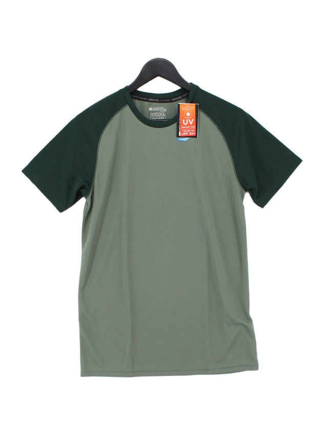 Mountain Warehouse Men's T-Shirt S Green 100% Polyester