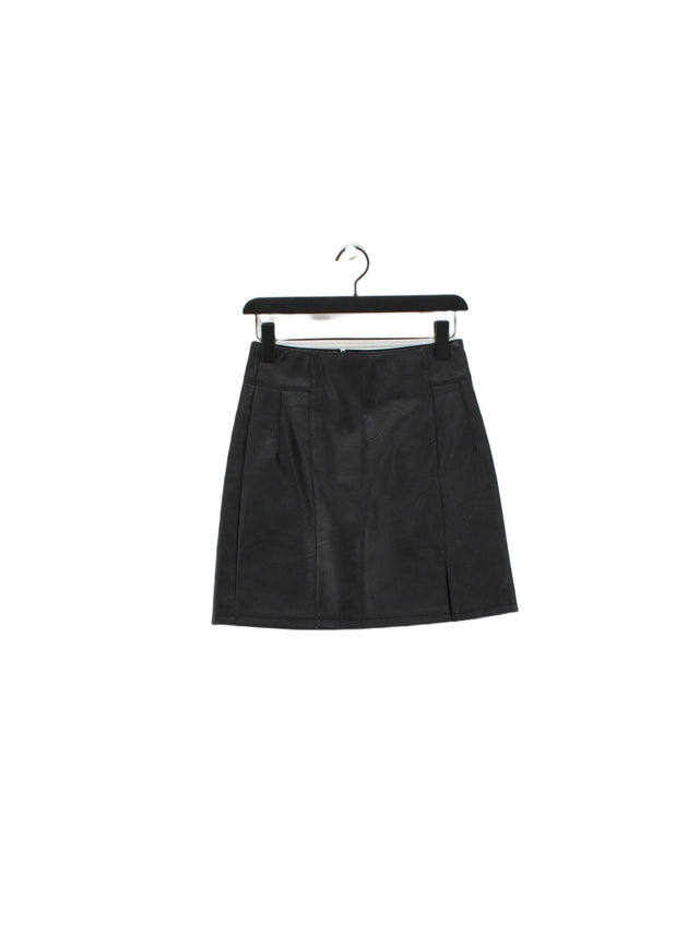 Topshop Women's Midi Skirt UK 8 Black