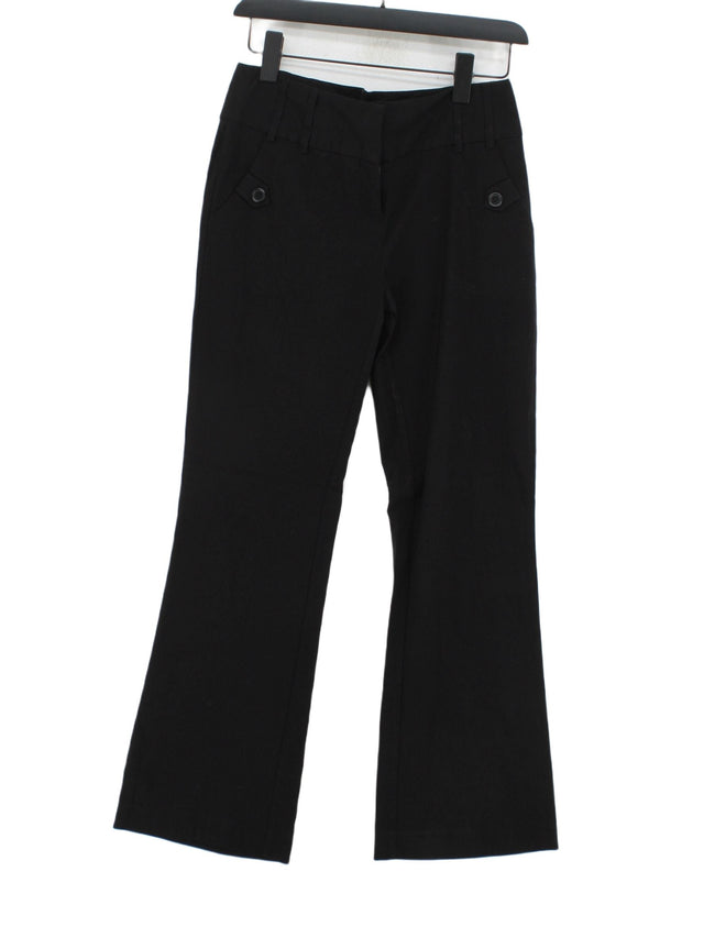 New Look Women's Suit Trousers UK 10 Black Viscose with Elastane, Nylon