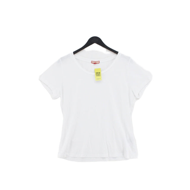 Joe Browns Women's T-Shirt UK 14 White 100% Cotton