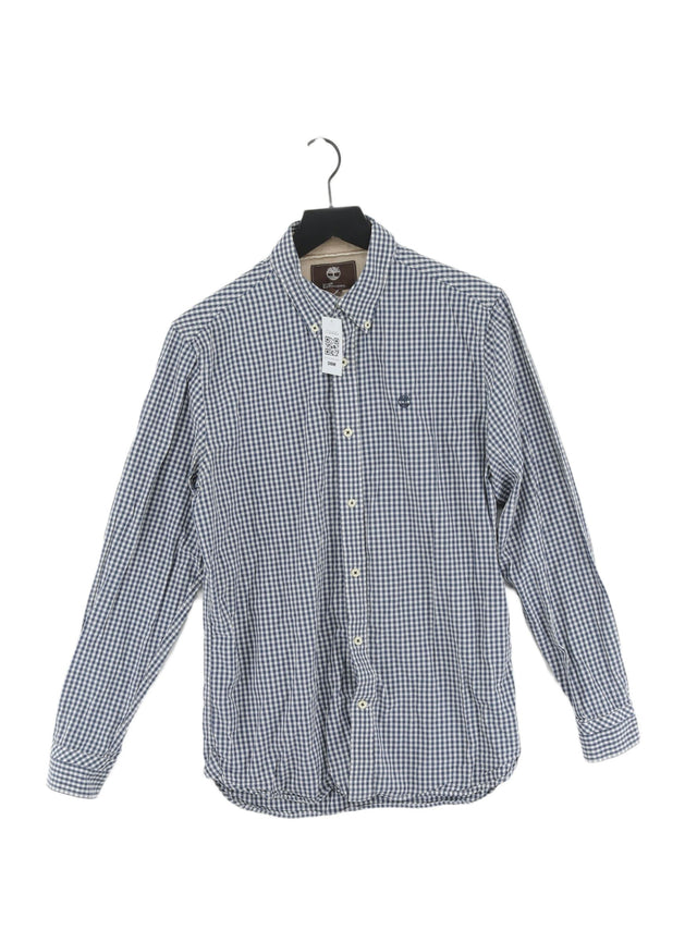 Timberland Men's Shirt S Blue 100% Cotton