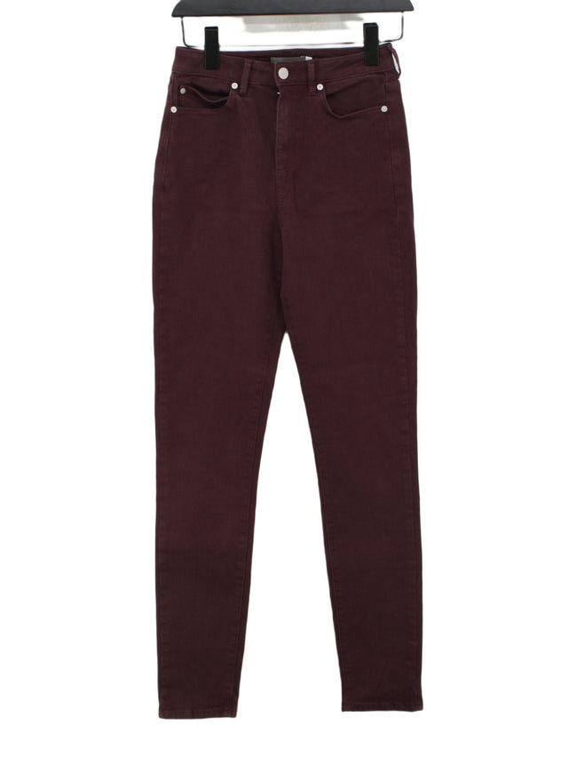 Mint Velvet Women's Jeans UK 10 Purple Cotton with Elastane, Polyester