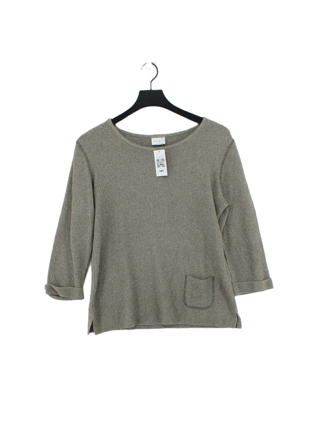 Faber Women's Jumper UK 12 Grey Viscose with Acrylic, Other, Polyamide
