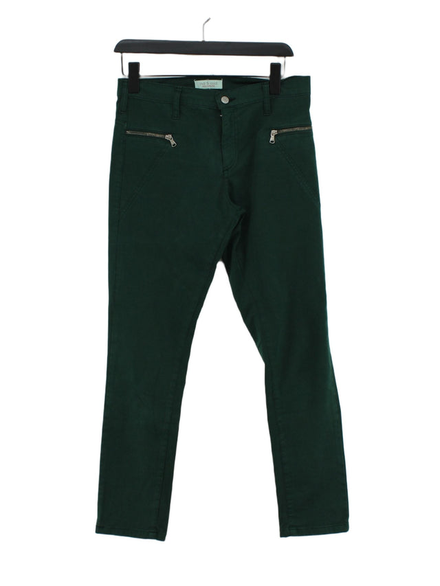 Indi & Cold Women's Jeans UK 8 Green Cotton with Elastane