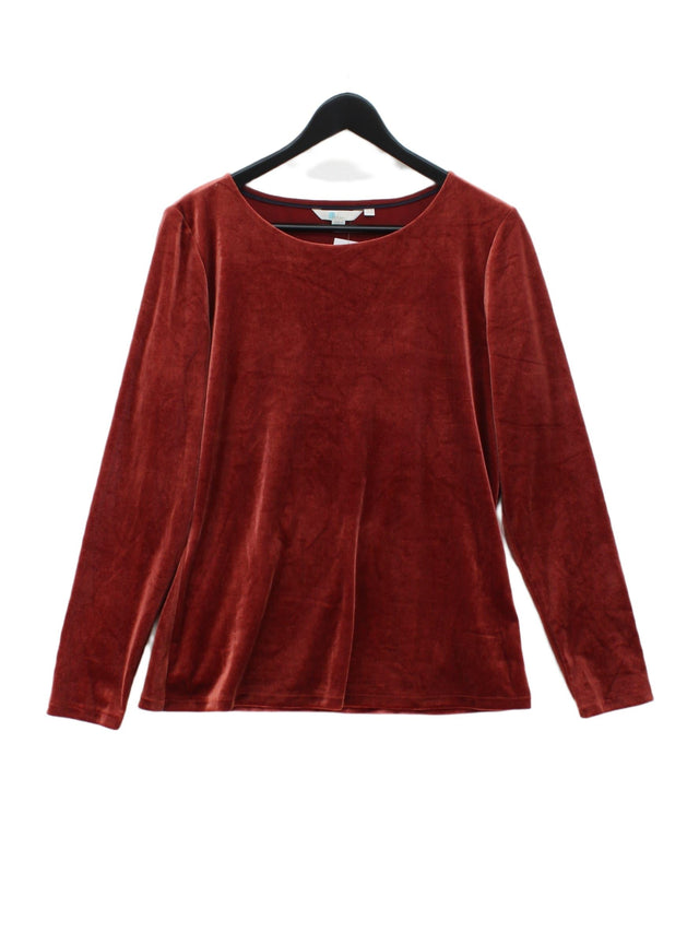 Boden Women's Top UK 16 Red Polyester with Elastane