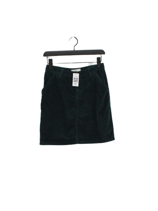 FatFace Women's Mini Skirt UK 8 Green 100% Cotton