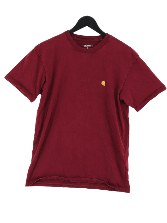 Carhartt Men's T-Shirt S Red 100% Cotton